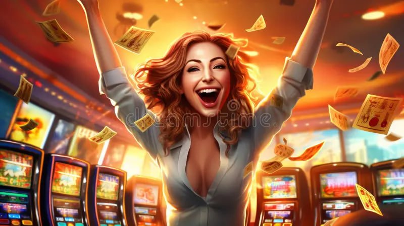 Mobile phone တွင် slot game reels spinning နေသောဟန်